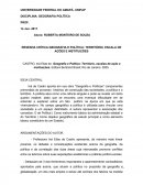 RESENHA CRÍTICA:GEOGRAFIA E POLÍTICA: TERRITÓRIO, ESCALA DE AÇÕES E INSTITUIÇÕES