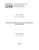 A SEPARAÇÃO DE UMA MISTURA DE CORANTES POR CROMATOGRAFIA EM CAMADA DELGADA