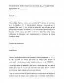 Excelentíssimo Senhor Doutor Juiz de Direito da __ª Vara Criminal da Comarca de __________