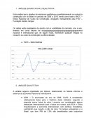 ANÁLISE QUANTITATIVA E QUALITATIVA INCC