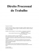 O Direito Processual do Trabalho