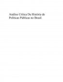 Analise Critica da Historia de Politicas Públicas