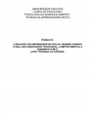 A RELAÇÃO DAS ABORDAGENS DE PAVLOV, SKINNER, ROGERS E NEILL NAS ABORDAGENS TRADICIONAL, COMPORTAMENTAL E HUMANISTA COM O LIVRO “PINÓQUIO ÀS AVESSAS”