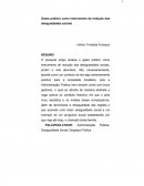 O Gasto público como instrumento de redução das desigualdades sociais