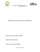 Os Métodos de tratamento de solos contaminados