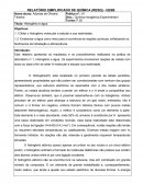 RELATÓRIO SIMPLIFICADO DE QUÍMICA