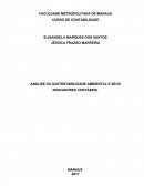 ANÁLISE DA SUSTENTABILIDADE AMBIENTAL E SEUS INDICADORES CONTÁBEIS