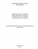 PROJETO INTERDISCIPLINAR APLICADO A TECNOLOGIA EM LOGÍSTICA II