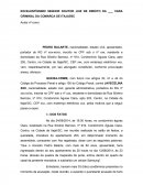 EXCELENTÍSSIMO SENHOR DOUTOR JUIZ DE DIREITO DA ___ VARA CRIMINAL DA COMARCA DE ITAJAÍ/SC