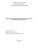 RESENHA DESCRITIVA DA OBRA - UM DISCURSO SOBRE AS CIÊNCIAS