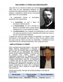 O Max weber e a teoria das organizações