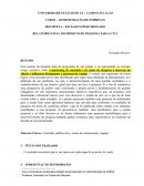 RELATÓRIO FINAL DO PROJETO DE PESQUISA PARA O TCC