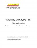 Trabalho Unip TG VII Ciencias Contabeis