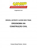 A ERGONOMIA NA CONSTRUÇÃO CÍVIL