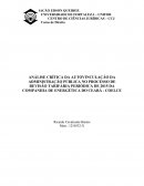 ANÁLISE CRÍTICA DA AUTOVINCULAÇÃO DA ADMINISTRAÇÃO PÚBLICA NO PROCESSO DE REVISÃO TARIFÁRIA PERIÓDICA DE 2015 DA COMPANHIA ENERGÉTICA DO CEARÁ - COELCE