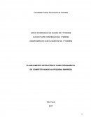 O PLANEJAMENTO ESTRATÉGICO COMO FERRAMENTA DE COMPETITIVIDADE NA PEQUENA EMPRESA