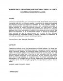 A IMPORTÂNCIA DA LIDERANÇA MOTIVACIONAL PARA O ALCANCE DOS RESULTADOS EMPRESARIAIS