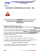 EDUCAÇÃO E DIVERSIDADE CULTURAL: DIÁLOGO NECESSÁRIO