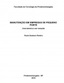 Manutenção em Empresas de Pequeno Porte