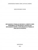 OS REFUGIADOS E TRABALHO ESCRAVO: O DIREITO COMO FERRAMENTA DE PREVENÇÃO E DEFESA DOS REFUGIADOS CONTRA A EXPLORAÇÃO DO TRABALHO ANÁLOGO AO ESCRAVO