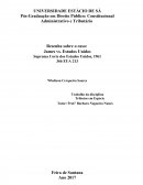 Resenha Sobre o caso: James vs. Estados Unidos