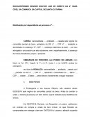 EXCELENTÍSSIMO SENHOR DOUTOR JUIZ DE DIREITO DA 2ª VARA CÍVEL DA COMARCA DA CAPITAL DE SANTA CATARINA