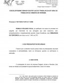 EXECELENTISSIMO SENHOR DOUTOR JUIZ DO TRABALHO DA 50ª VARA DO TRABALHO DA COMARCA DE RORAIMA