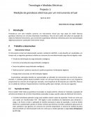 A Medição de grandezas eléctricas por um instrumento virtual