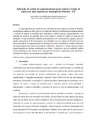 A Aplicação do estudo de sequenciamento para reduzir o tempo de espera em uma empresa