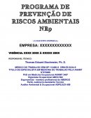 PROGRAMA DE PREVENÇÃO DE RISCOS AMBIENTAIS NR9