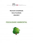 A Fiscalidade Ambiental