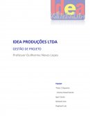 GESTÃO DE PROJETO - PRODUÇÕES LTDA