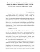 Resenha dos Textos: O Atlântico escravista: Açúcar, escravos e engenhos - O Trabalho de Crianças escravas na cidade de Salvador 1850-1888; Negro na Amazônia: Recuperando sua história