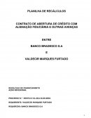 RECÁLCULO DO CONTRATO DE FINANCIAMENTO A JUROS SIMPLES