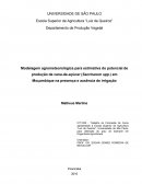 Os Modelos matemáticos aplicados à cana-de-açúcar