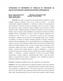 AS ATRIBUIÇÕES DO ENFERMEIRO DO TRABALHO NA PREVENÇÃO DE RISCOS OCUPACIONAIS COM ENFASE EM RISCOS ERGONÔMICOS