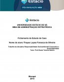 A Responsabilidade Socioambiental Corporativa e Sustentabilidade