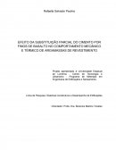 O EFEITO DA SUBSTITUIÇÃO PARCIAL DO CIMENTO POR FINOS DE BASALTO NO COMPORTAMENTO MECÂNICO E TÉRMICO DE ARGAMASSAS DE REVESTIMENTO