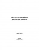 O Cálculo de Honorários para Projetos de Arquitetura