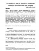 UMA PROPOSTA DE ATIVIDADE DE ENSINO DE GEOMETRIA DO CIRCULO COM APLICAÇÃO DO SOFTWARE GEOGEBRA