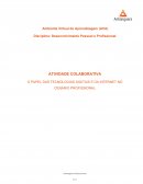O PAPEL DAS TECNOLOGIAS DIGITAIS E DA INTERNET NO CENÁRIO PROFISSIONAL