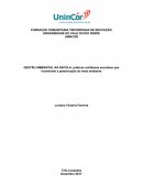 GESTÃO AMBIENTAL NA ESCOLA: Práticas cotidianas escolares que incentivam a preservação do meio ambiente