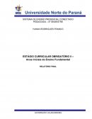 ESTÁGIO CURRICULAR OBRIGATÓRIO II – ANOS INICIAS DO ENSINO FUNDAMENTAL