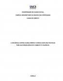 A VIOLÊNCIA CONTRA AS MULHERES E O RESULTADO DAS POLÍTICAS PÚBLICAS BRASILEIRAS DE COMBATE À VIOLÊNCIA