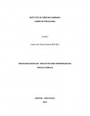 PSICOLOGIA ESCOLAR - RELATO DE UMA INTERVENÇÃO NA ESCOLA PÚBLICA