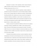 O Significados, sentido e função psicológica do trabalho