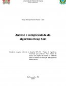Análise e Complexidade do algoritmo Heap Sort