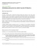 A Federalização da Educação Pública