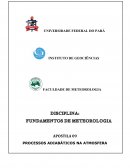 OS PROCESSOS ADIABÁTICOS NA ATMOSFERA