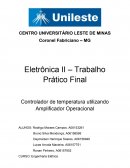 Controlador de Temperatura utilizando Amplificador Operacional